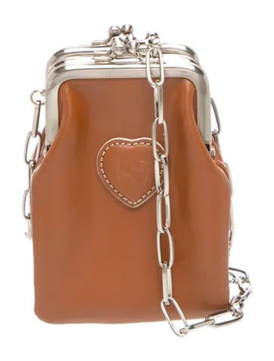 Pre-owned Margesherwood Leather Bucket Bag In Brown