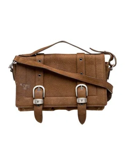 Pre-owned Margesherwood Leather Crossbody Bag In Brown