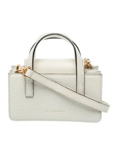 Pre-owned Margesherwood Leather Crossbody Bag In White