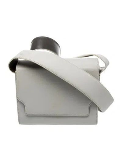 Pre-owned Margesherwood Leather Messenger Bag In Gray