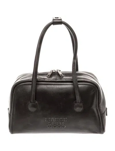 Pre-owned Margesherwood Leather Shoulder Bag In Black