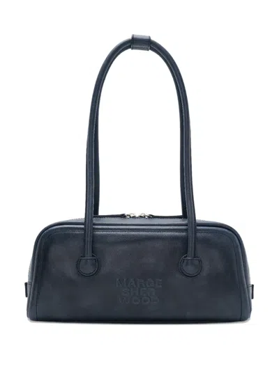 Margesherwood Leather Shoulder Bag In Blue