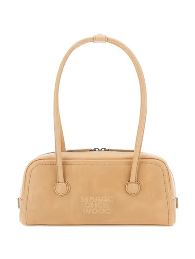 Margesherwood Marge Sherwood Aged Leather Boston Bag In Purple