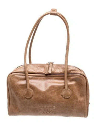 Pre-owned Margesherwood Leather Shoulder Bag In Brown
