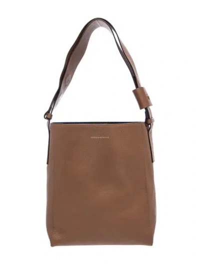 Pre-owned Margesherwood Leather Shoulder Bag In Brown