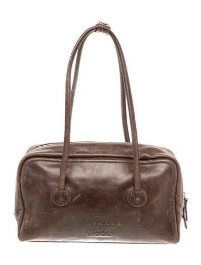 Pre-owned Margesherwood Leather Shoulder Bag In Brown