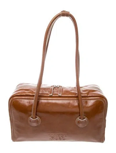 Pre-owned Margesherwood Leather Shoulder Bag In Brown