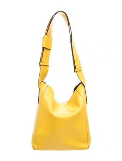 Pre-owned Margesherwood Leather Shoulder Bag In Yellow