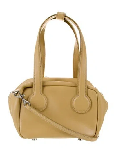 Pre-owned Margesherwood Leather Top Handle Bag In Gold