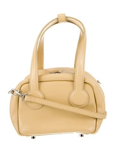 Pre-owned Margesherwood Leather Top Handle Bag In Neutral