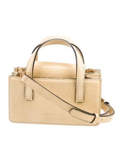 Pre-owned Margesherwood Leather Top Handle Bag In Neutral