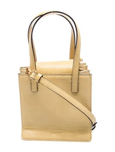Pre-owned Margesherwood Leather Top Handle Bag In Neutral
