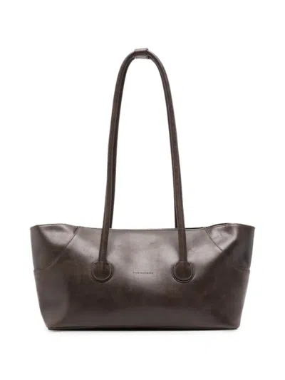 Margesherwood Leather Tote Bag In Brown