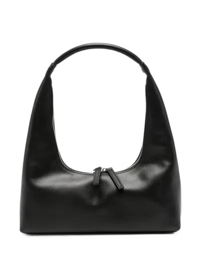 Margesherwood Logo-detail Leather Shoulder Bag In Black