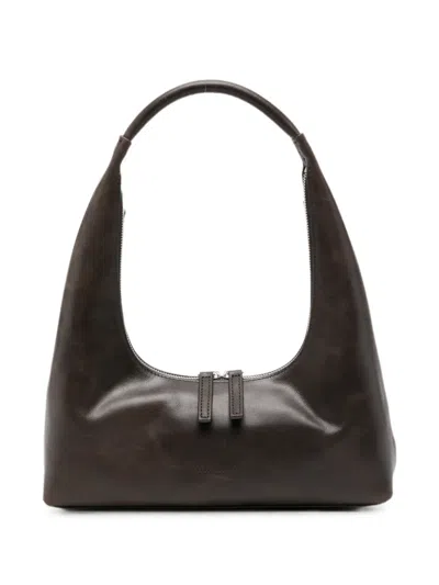Margesherwood Logo-detail Leather Shoulder Bag In Brown