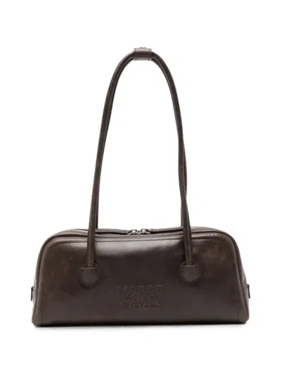 Margesherwood Logo-embossed Leather Shoulder Bag In Brown