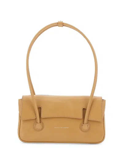 Margesherwood Logo-print Leather Shoulder Bag In Yellow