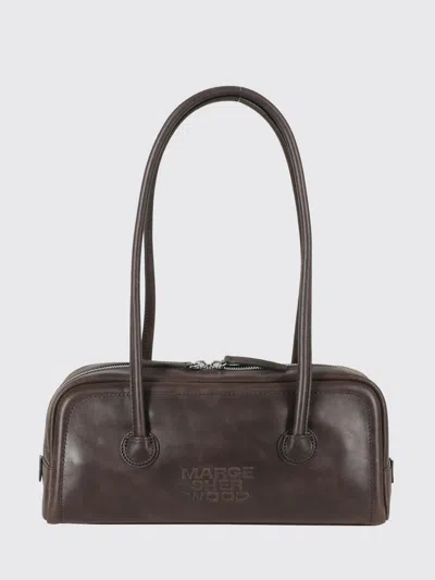 Margesherwood Marge Sherwood Shoulder Bag Woman Color Charcoal In Brown