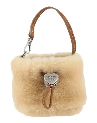Margesherwood Marge Sherwood Woman Coin Purse Beige Size - Shearling In Yellow