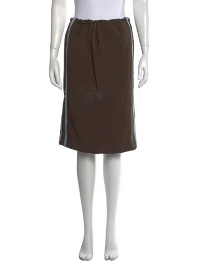 Pre-owned Margesherwood Midi Length Skirt In Brown