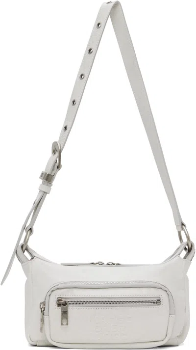 Margesherwood Off-white Outpocket Mini Bag In Off White Cracked