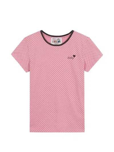Margesherwood Peanus Sally T-shirt In Pink