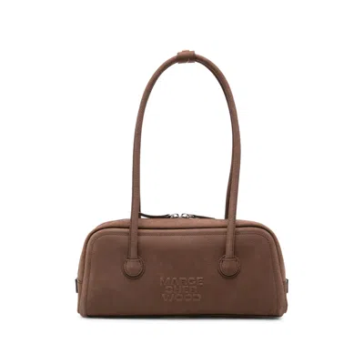 Margesherwood Pebbled Calf Leather Shoulder Bag In Brown