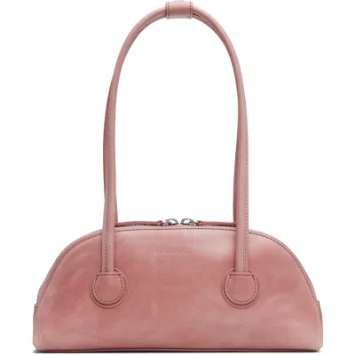 Margesherwood Pink Bessette Shoulder Bag In Tea Rose Pull-up