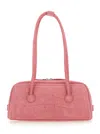Margesherwood Soft Boston Leather Shoulder Bag In Pink