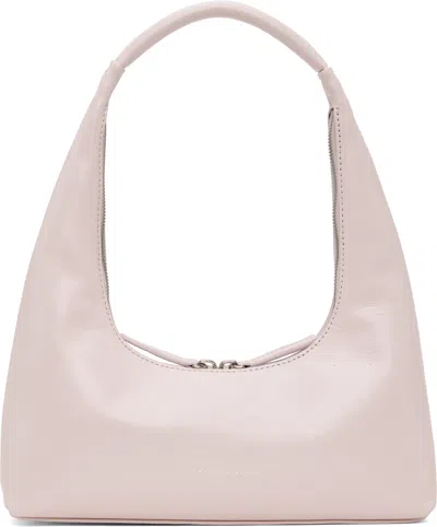 Margesherwood Pink Integrated Strap Shoulder Bag In Pale Pink Glossy Pla