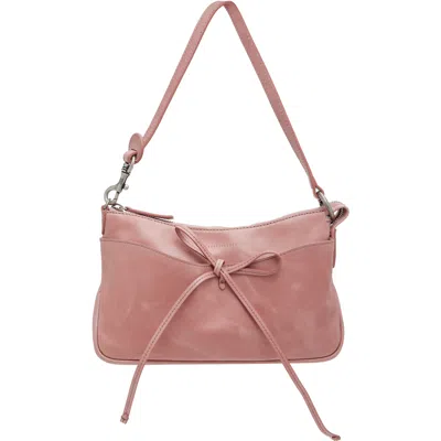 Margesherwood Pink Ribbon Pochette Bag In Tea Rose Pull-up