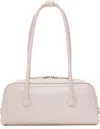 Margesherwood Pink Soft Baguette Bag In Pale Pink Cracked