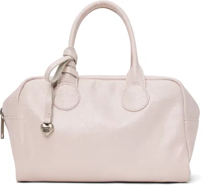 Margesherwood Pink Soft Bowling Bag In Pale Pink Cracked