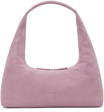 Margesherwood Purple Large Bag In Lavender Pink Suede