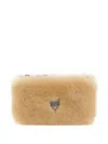 Margesherwood Shearing Hear-zipper Wallet In Neutral