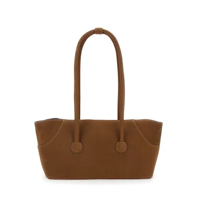 Margesherwood Shoulder Bag Boat Shopper Large With Brown Leather Details For Women Cow