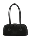 Margesherwood Embossed-logo Top-handle Tote Bag In Black