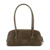 Margesherwood Soft Baguette Shoulder Bag - Leather - Grey In Black