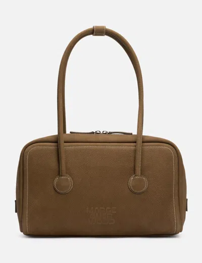 Margesherwood Soft Boston Leather Bag In Brown