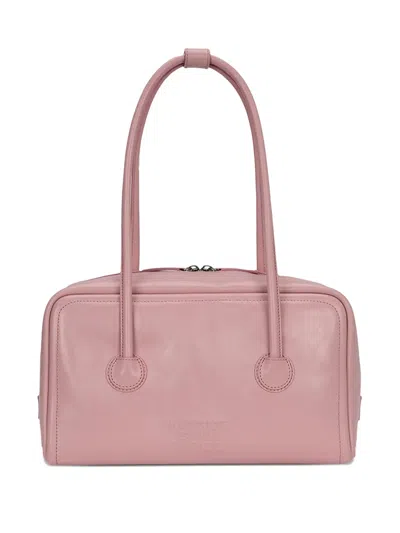 Margesherwood Soft Boston Crinkle-leather Shoulder Bag In Pink