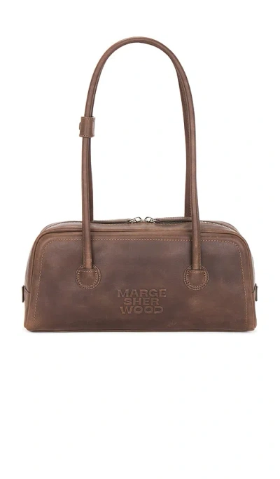 Margesherwood Soft Boston East / West Shoulder Bag In Brown