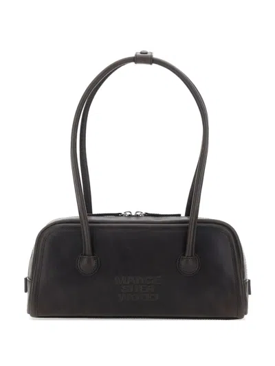 Margesherwood Soft Boston Ew Leather Bag In Black