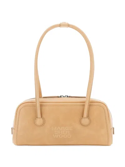 Margesherwood Soft Boston Ew Leather Bag In Nude