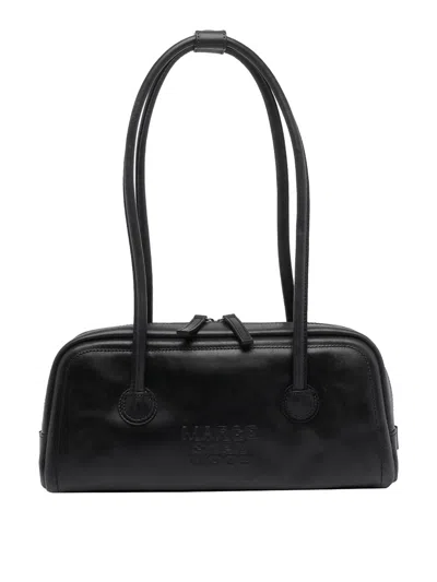 Margesherwood Soft Boston Ew Shoulder Bag In Black