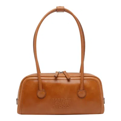 Margesherwood Soft Boston Ew Shoulder Bag In Brown