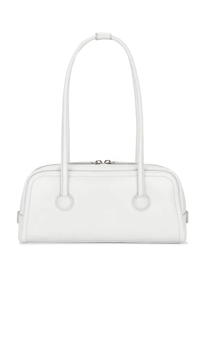 Margesherwood Soft Boston Ew Shoulder Bag In Silver Strarry Effect