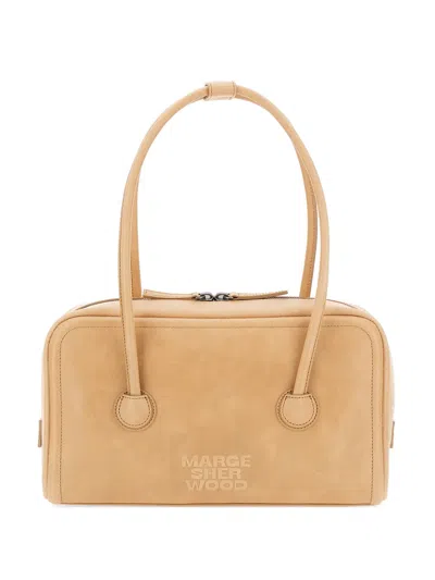 Margesherwood Soft Boston Ew Top Handle Shoulder Bag In Neutral