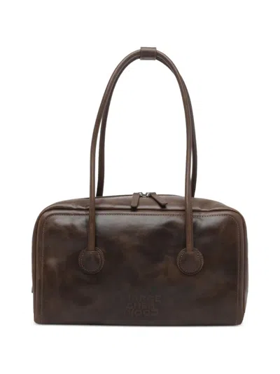 Margesherwood "soft Boston" Leather Bag In Brown