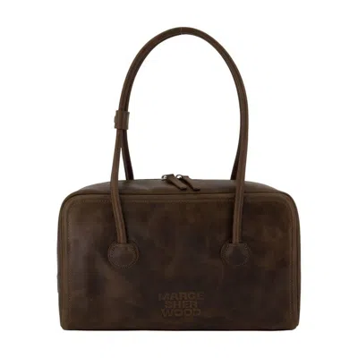 Margesherwood Soft Boston Shoulder Bag In Brown