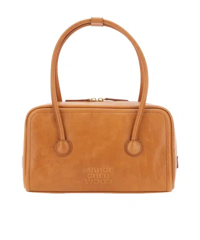 Margesherwood Soft Boston Small Shoulder Bag In Brown